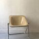 Plona Armchair in Beige Leather & Chrome by G. Piretti for A. Castelli, 1970s design