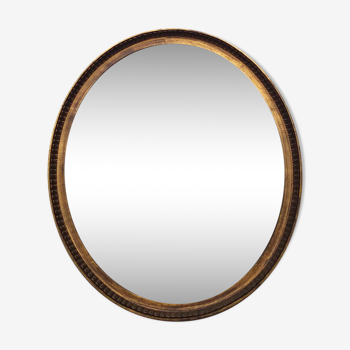Miroir ovale début XXe - 68x58cm