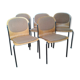 Lot of 5 vintage stackable chairs