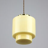 Vintage Mid-century Glass Pendant Lamp