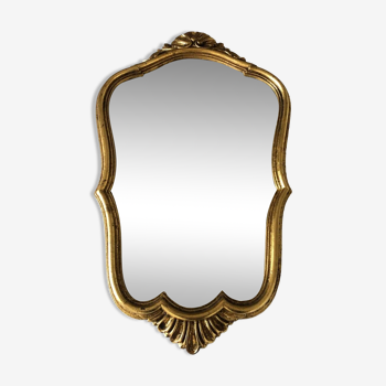 Old golden mirror