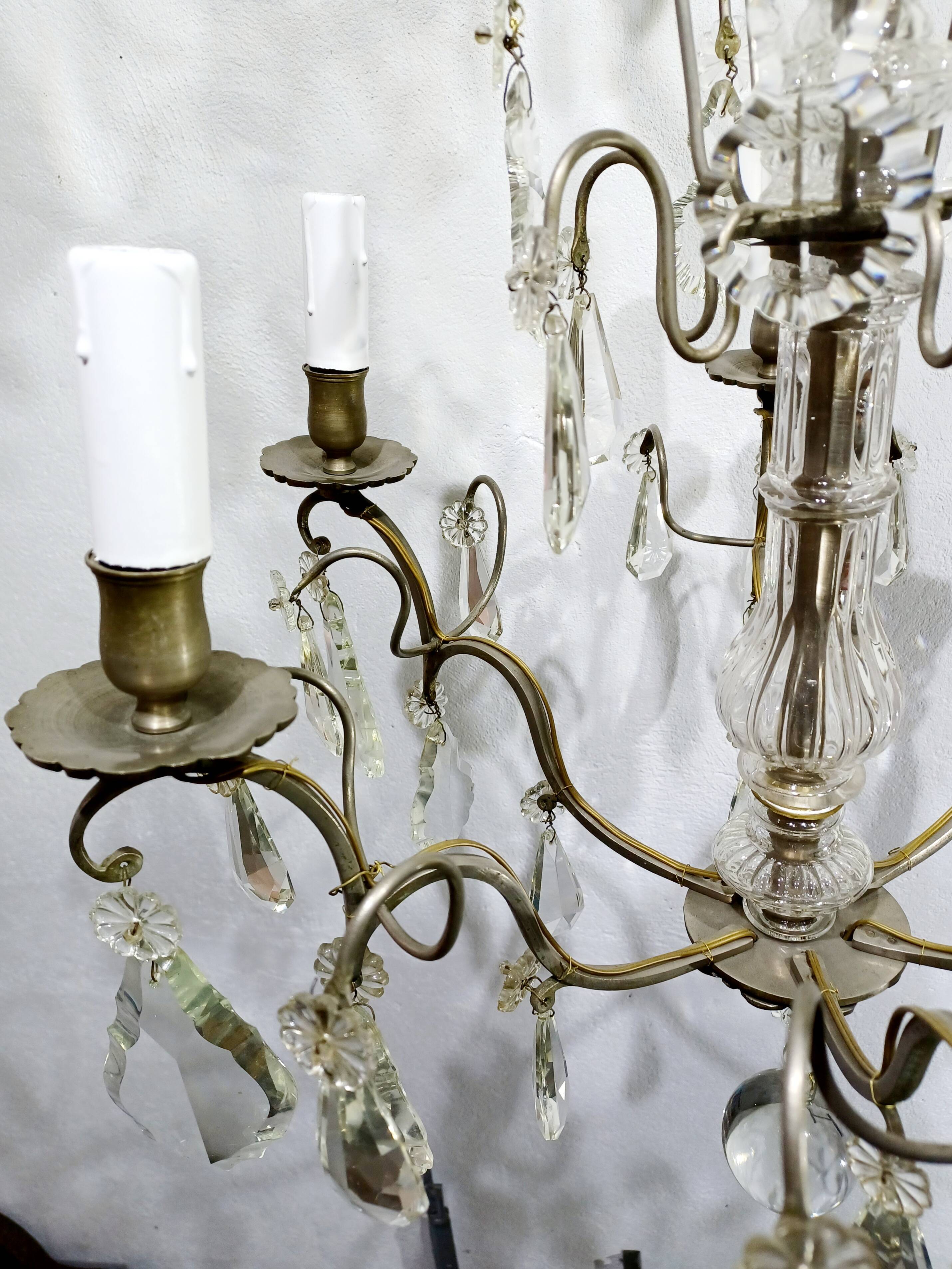 6 Light Crystal Chandelier