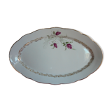 Plat de service ovale Porcelaine Chauvigny  39 x 24 cm