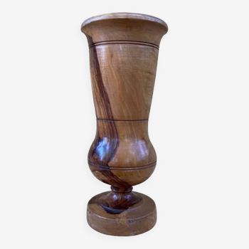 Olive wood vase