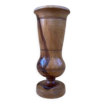 Olive wood vase