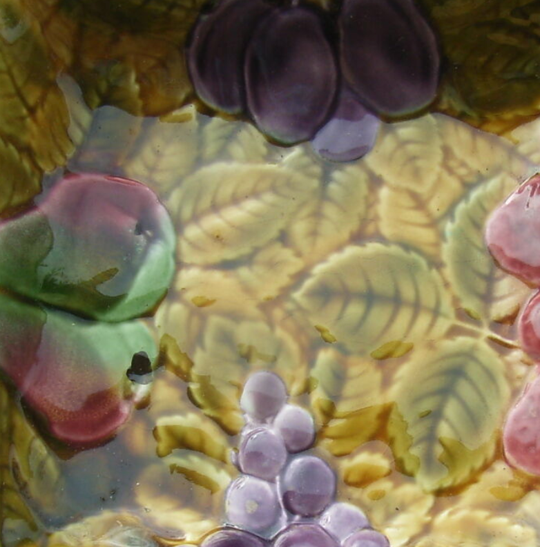 Dish cut fruit sarreguemines babotine fruit