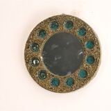 Vintage Scandinavian ceramic mirror 1960