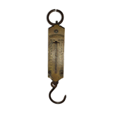 Balance de poche fer/ laiton- 20kg - ancien instrument de mesure