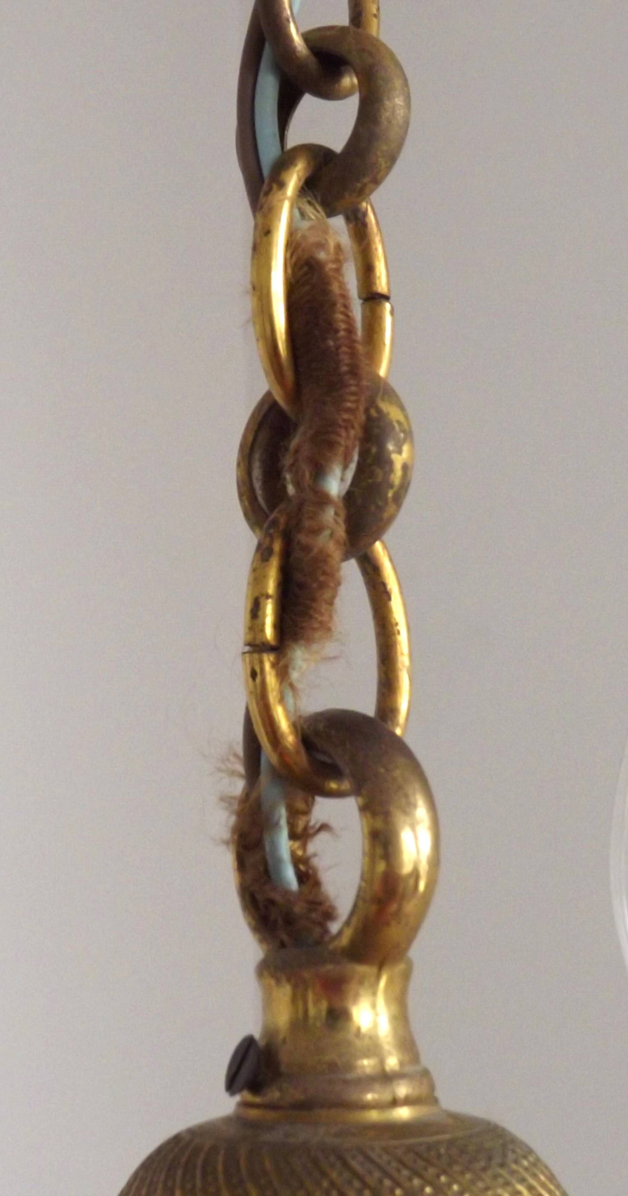French Empire Style Bronze 4-Light Chandelier with Swan Detail Arms