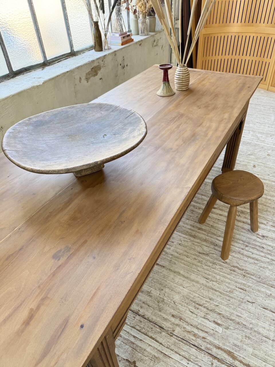 Country farmhouse table in solid beech and oak 2.5m XL