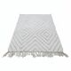 Small Moroccan rug with white diamonds.