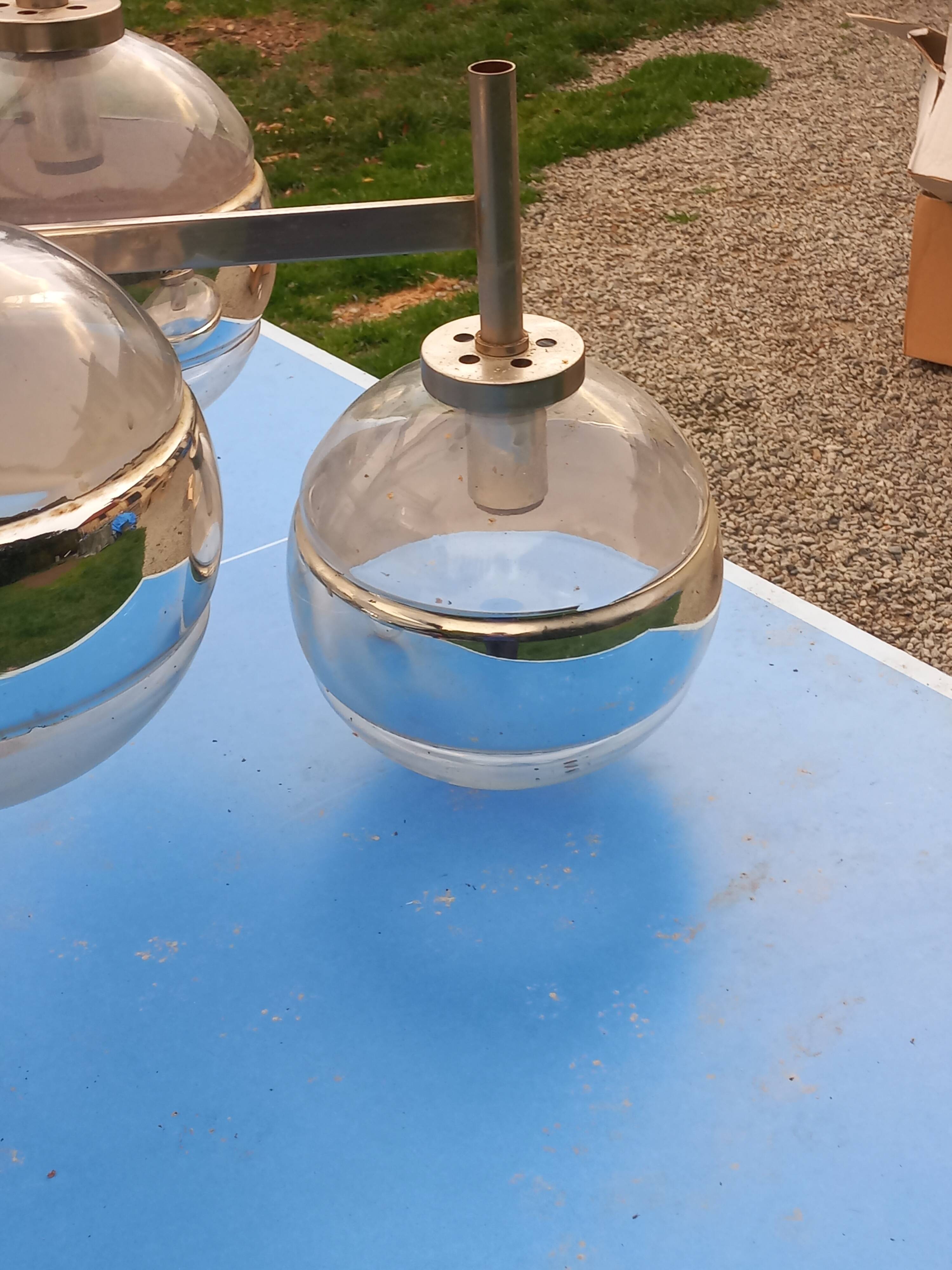 Space age design chandelier from the 70s