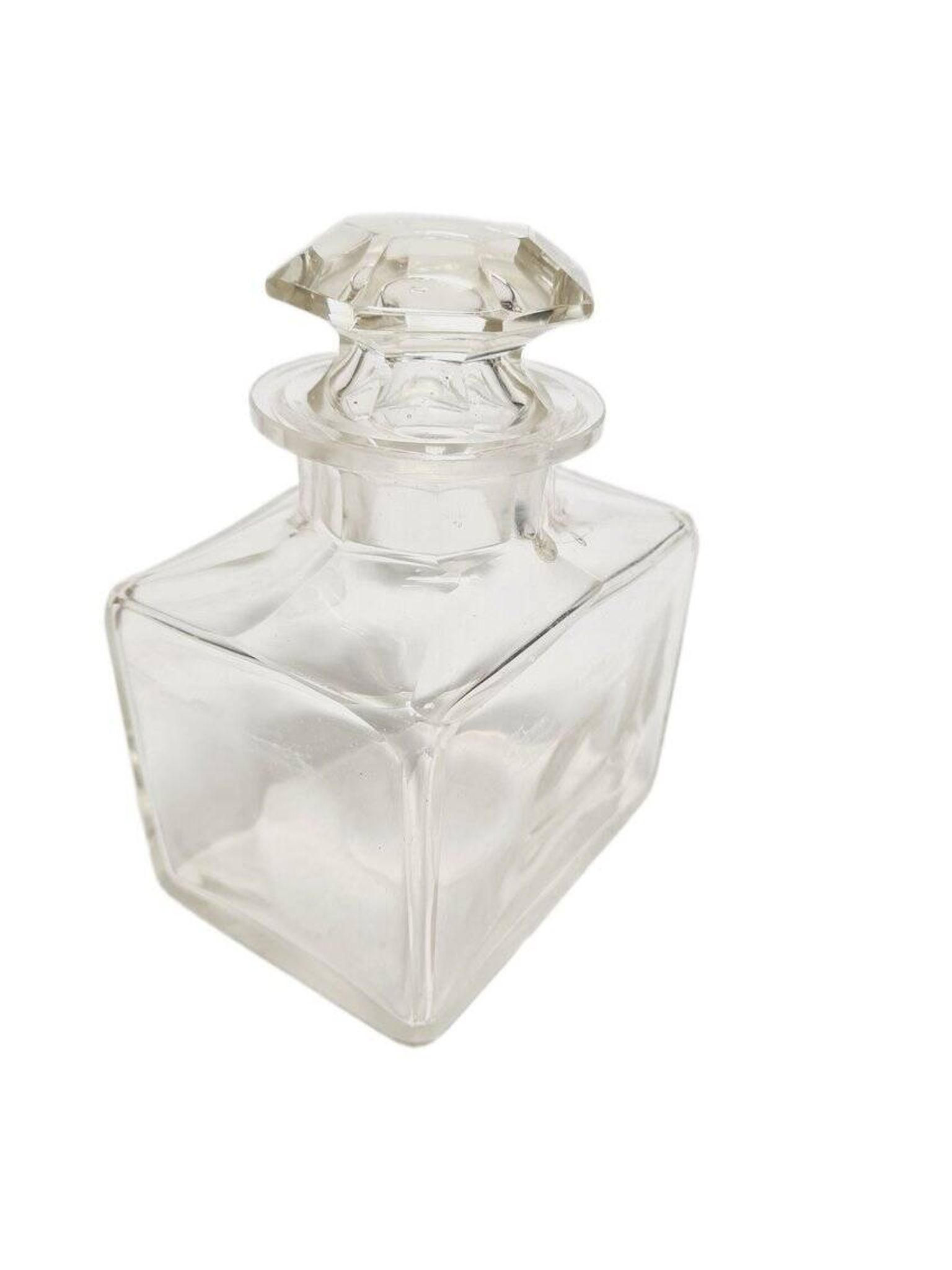 Biedermeier crystal tea box, Germany, 1890s