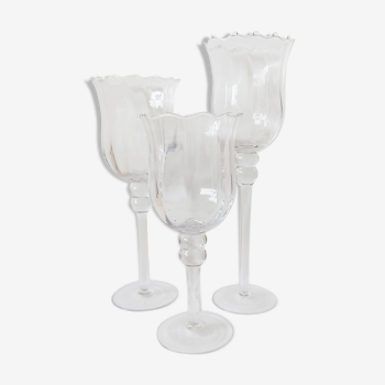 Set of three glasses