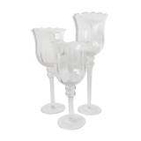 Set of three glasses