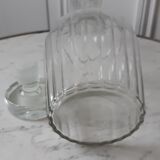 Carafe en verre moulé fin XIXème