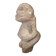 Anthropomorphic figure in volcanic stone, Oceanic tribal art, 17th century
