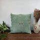 Berber Sabra green cushion in cactus silk