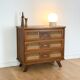Vintage dresser rattan compass feet
