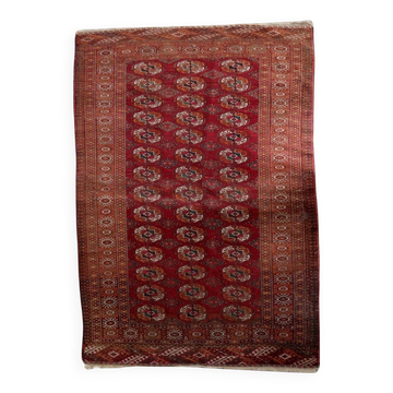 Authentic antique Turkmen Tekke rug 134cm x 183cm - Gul motifs (1C1197)