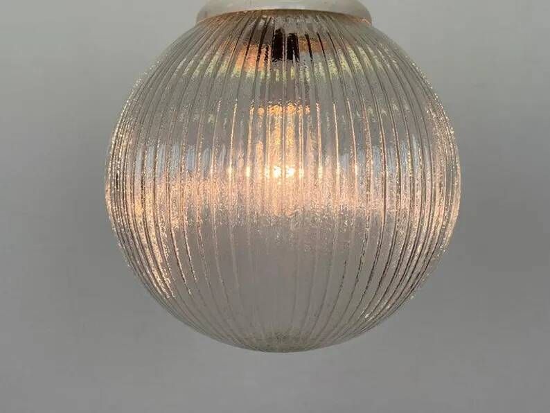 Design mid century Glass pendant - Czechoslovakia, 1970s / 6 pieces available