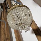 Napoleon III basket chandelier with tassels