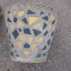 Pair of cement basins and tiles from the 50s