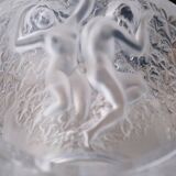 Seau à Champagne Vase “ganymède” En Cristal Par Lalique, XXe Siècle