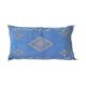 Coussin berbère bleu en soie de cactus