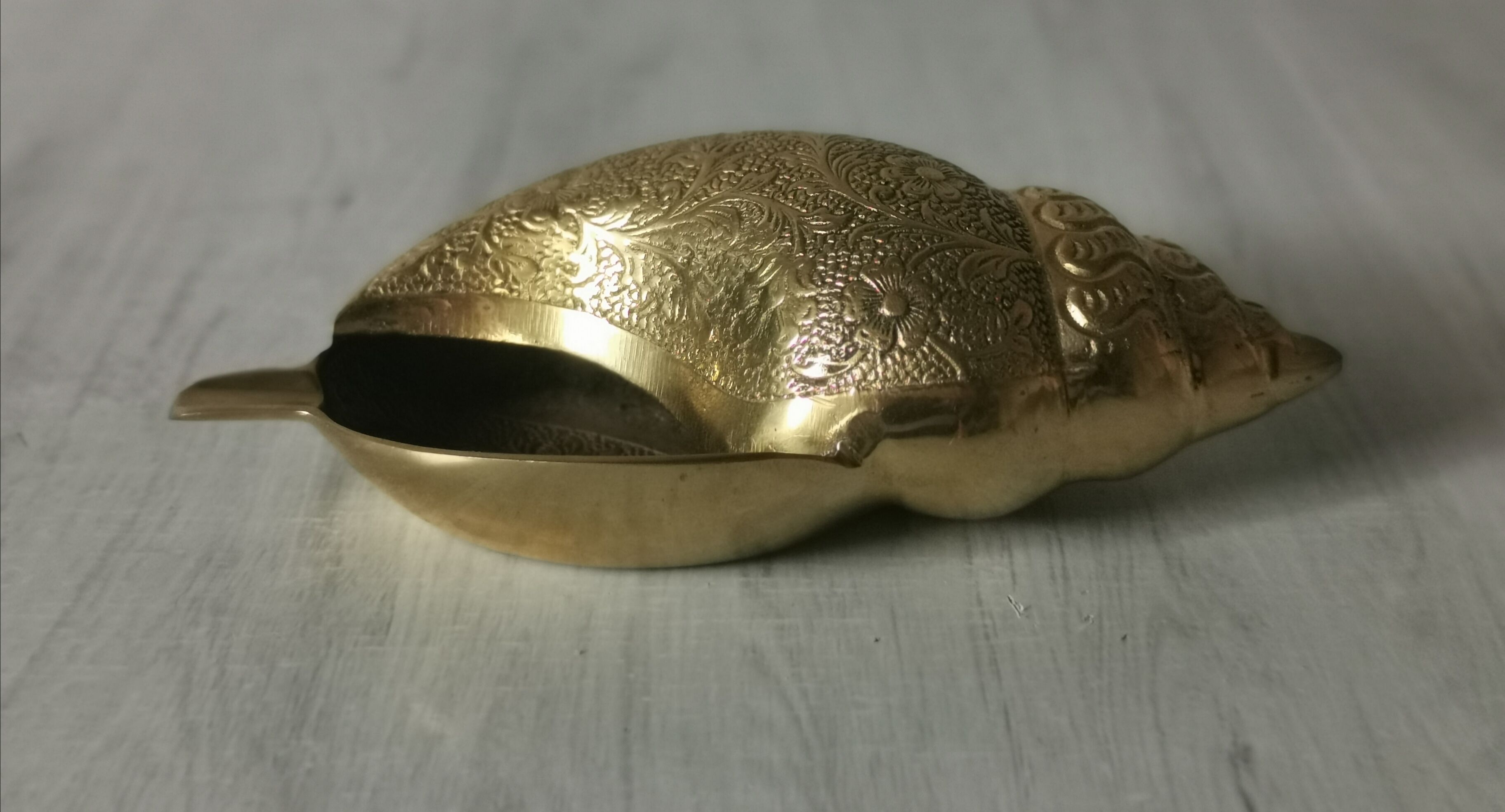 Brass shell ashtray