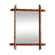 Miroir en bois imitation bambou des années 1900/1920 45x58cm