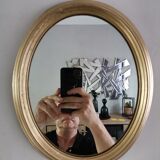 Golden mirror 25x30cm