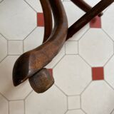 Porte-manteau perroquet bois courbé ancien