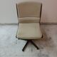 2 fauteuils de bureau vintage pivotant en bois année 70