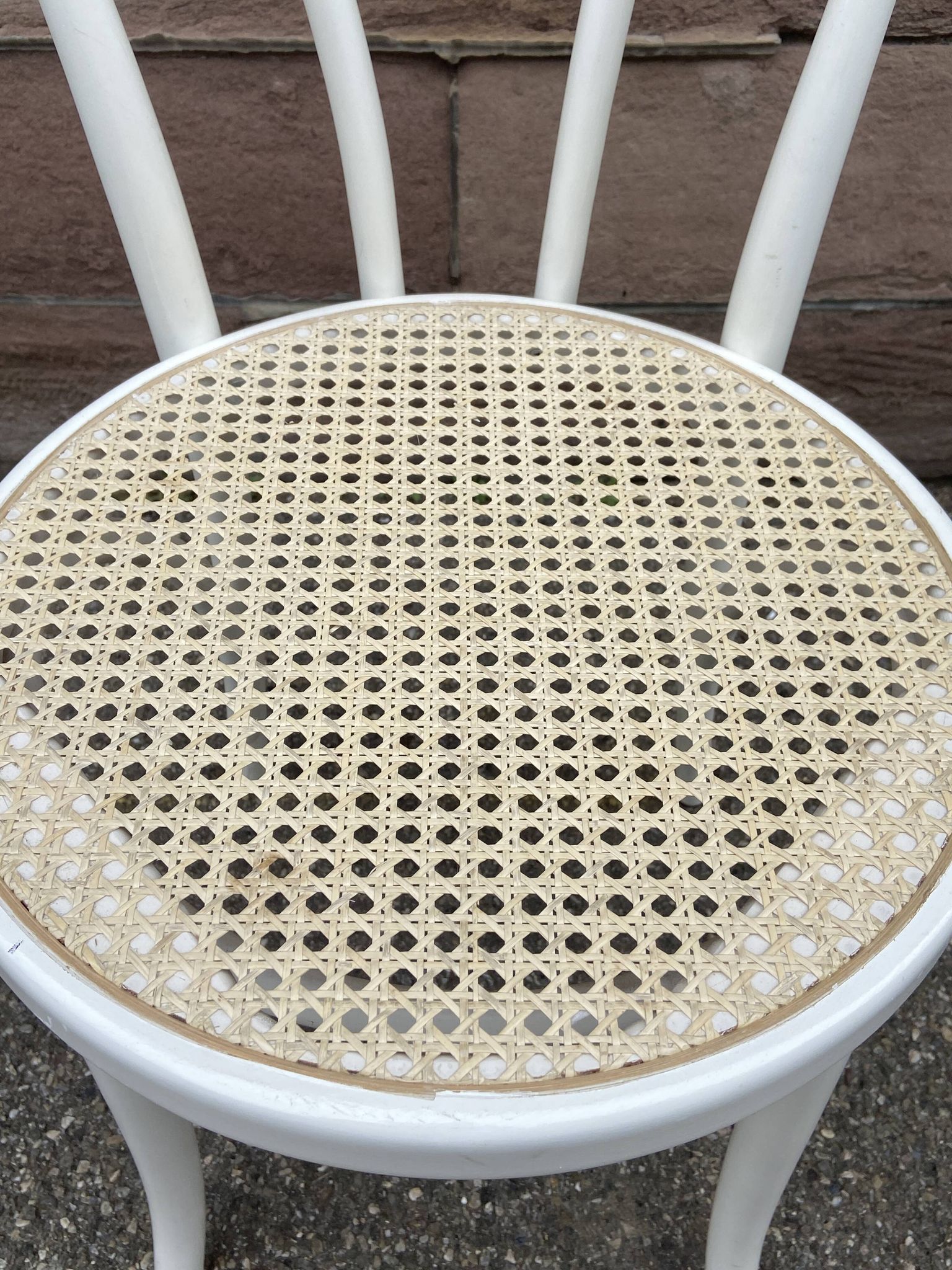 2 chaises bistrot shabby chic bois courbé vintage