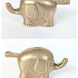 Trio of Elephant Parade Candlesticks | Brass | 1960s