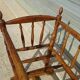 Old wooden cradle, all in walnut