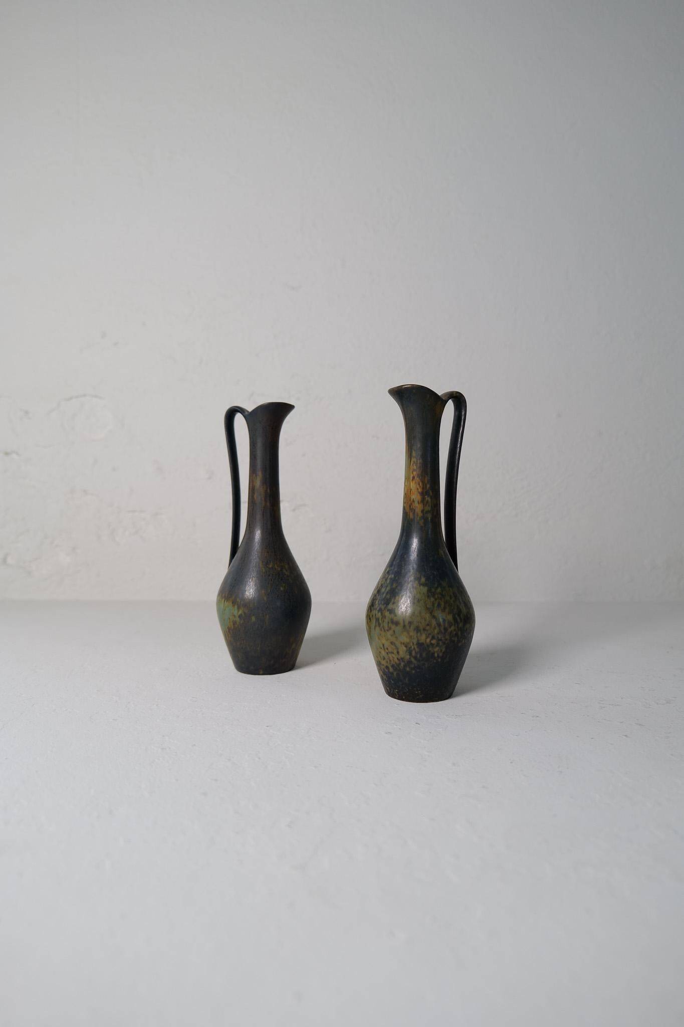 Collection of 3 ceramic vessels by Gunnar Nylund Rörstrand Sweden, 1950s