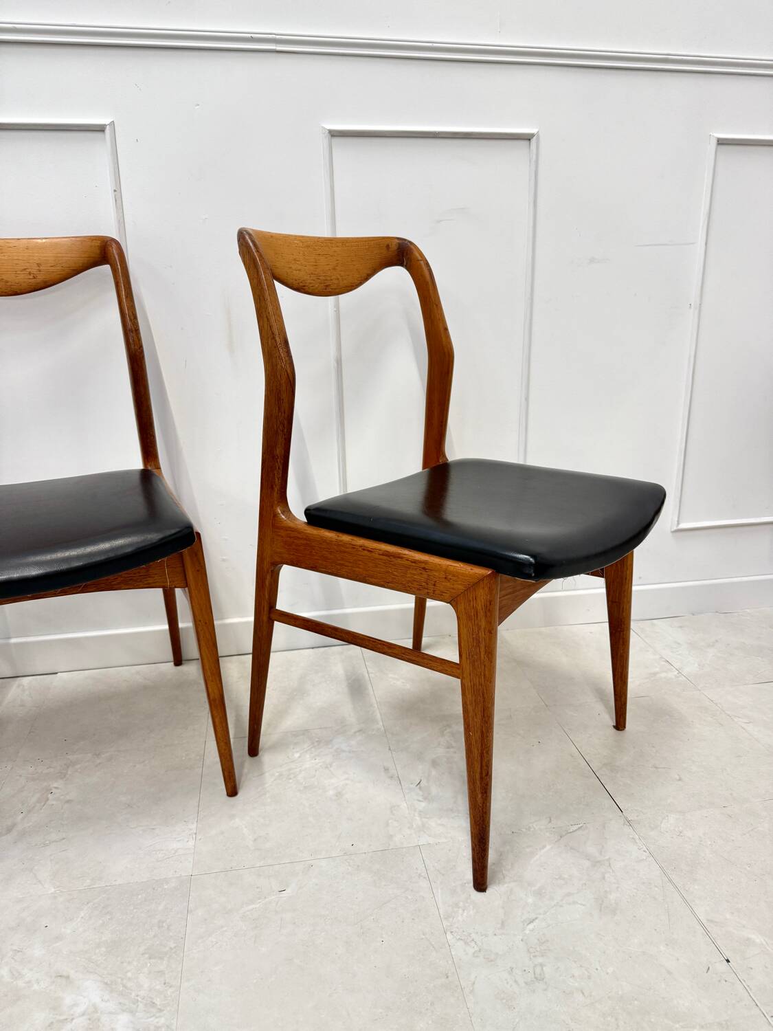 Set of 4 Scandinavian teak chairs