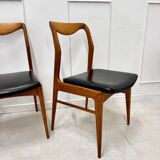 Set of 4 Scandinavian teak chairs