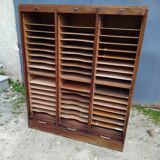 Meuble classeur 3 volets ancien