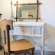Vintage bamboo style mirror in turned wood 62 x 46 cm