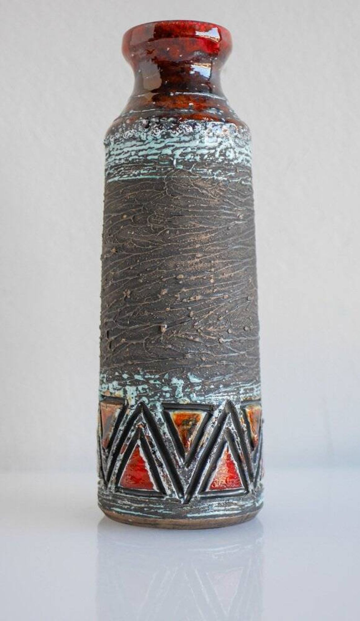 Mid-century modern Scandinavian pottery vases from Tilgmans, Sweden, set of 2