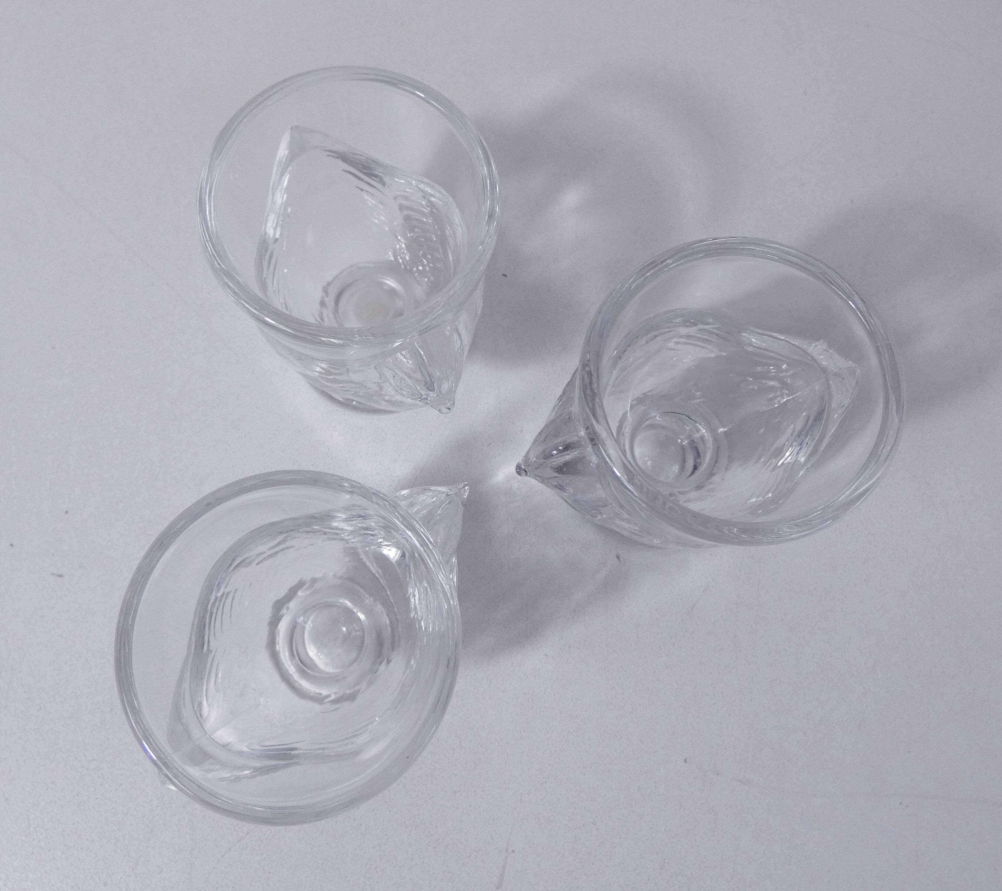 transparent chicken egg cups