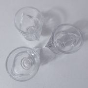 transparent chicken egg cups