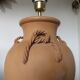 Terracotta lamp, terracotta 60s 70s