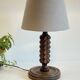 Lampe bois façon Charles Dudouyt