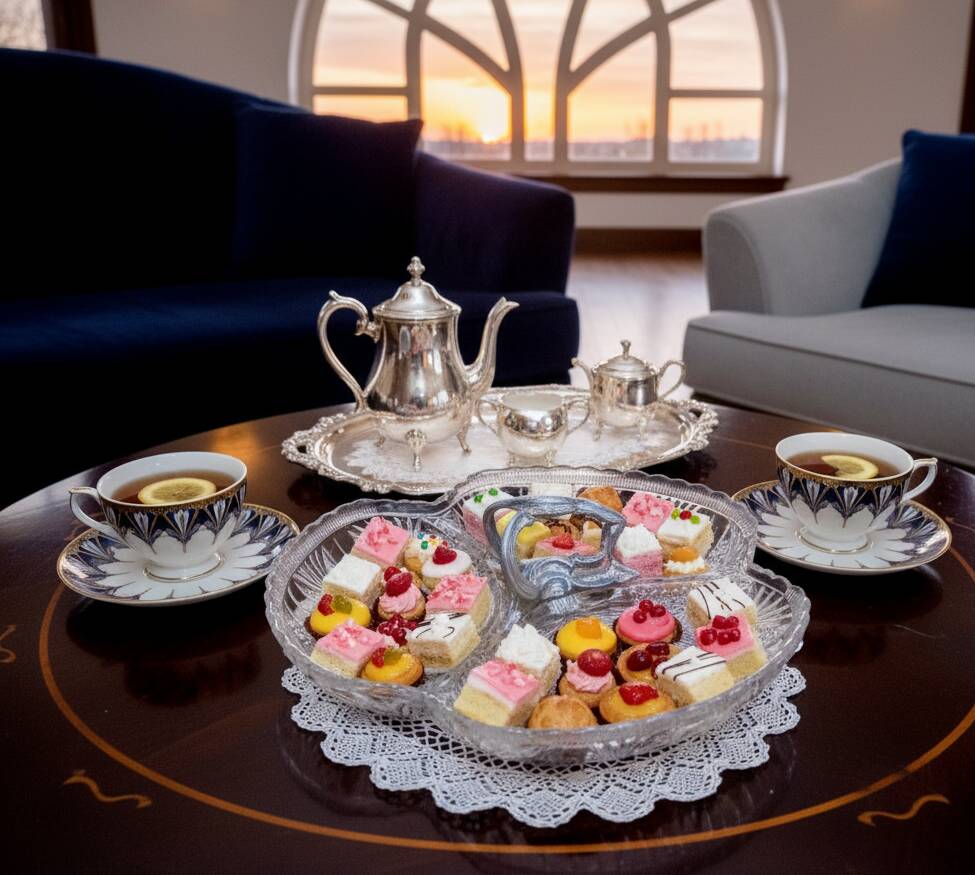 Mendiant Platter - Art Nouveau - Early 20th century - Pressed glass - Must-have