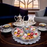 Mendiant Platter - Art Nouveau - Early 20th century - Pressed glass - Must-have