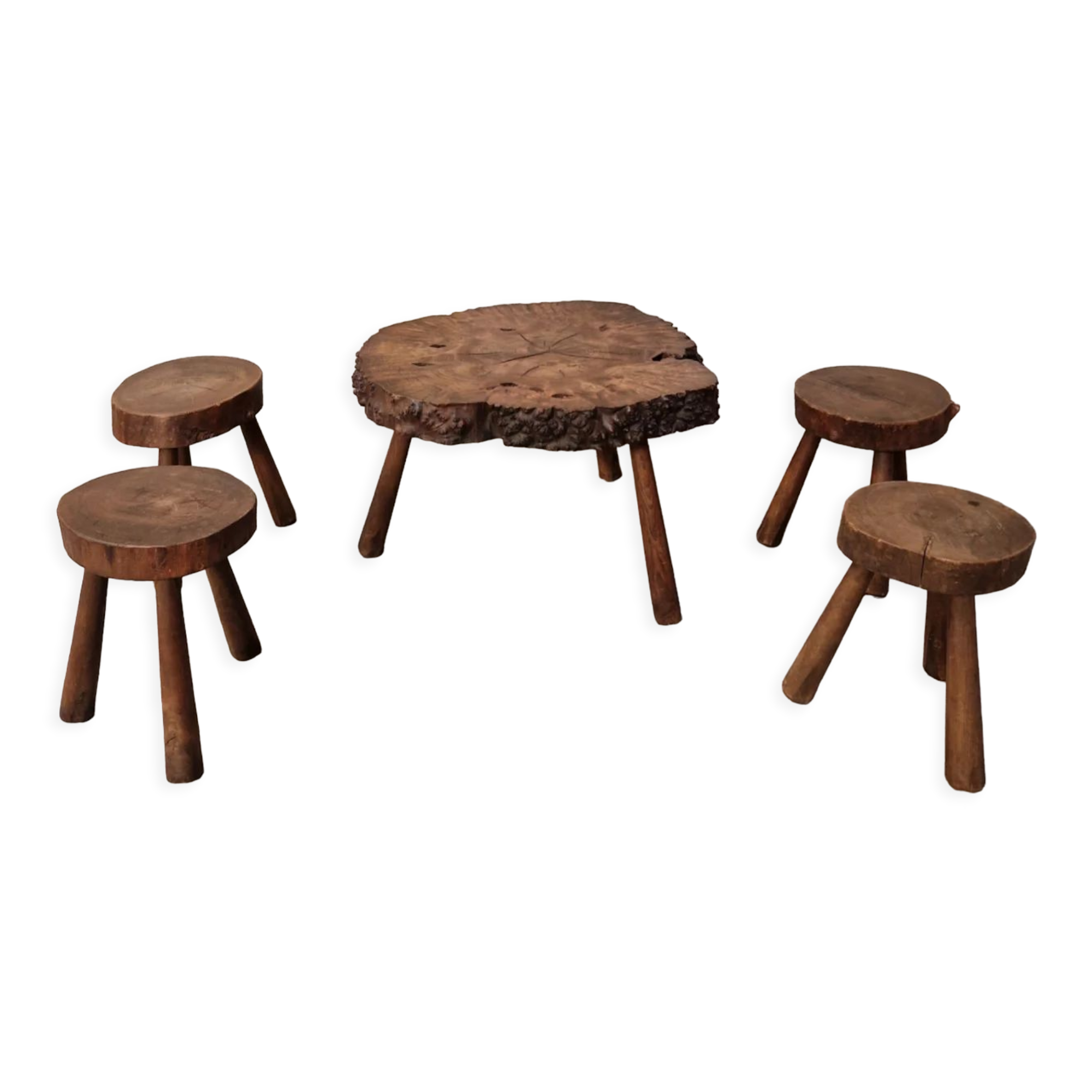 Freeform walnut set 1960